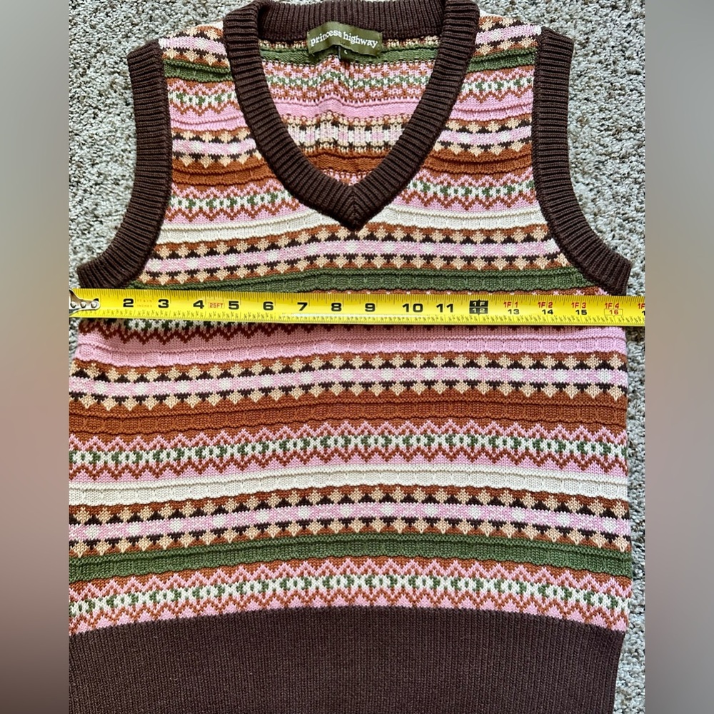 Princess Highway Multicolor Knit Vest - Picture 6 of 6